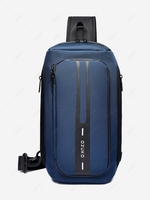 Outdoor Waterproof Multifunction USB Port Design Techwear Chest Bag