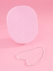 Oval Makeup Sponge Facial Cleansing Puff with Gua Sha Scraping Board