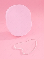 Oval Makeup Sponge Facial Cleansing Puff with Gua Sha Scraping Board