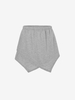 Overlap High Waisted Mini SKirt S Light gray