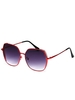 Oversize Irregular Frame Tinted Metal Sunglasses