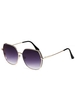Oversize Irregular Frame Tinted Metal Sunglasses