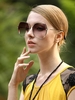 Oversize Irregular Frame Tinted Metal Sunglasses