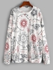 Oversize Sun Graphic Sweatshirt M White