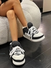 Padded Puffer Colorblock Lace Up Warm Slippers