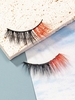 Pair Of Colorblock Natural Curling False Eyelashes
