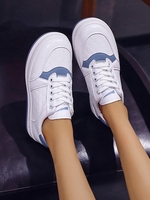 Pair Of Colorblock PU Casual Shoes