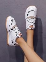 Pair Of Colorblock PU Casual Shoes