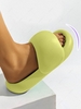 Pair Of EVA Open Toe Soft Platform Slippers Bathroom House Sandals For Indoor And Outdoor