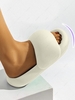 Pair Of EVA Open Toe Soft Platform Slippers Bathroom House Sandals For Indoor And Outdoor