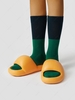Pair Of EVA Open Toe Soft Platform Slippers Bathroom House Sandals For Indoor And Outdoor