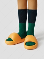 Pair Of EVA Open Toe Soft Platform Slippers Bathroom House Sandals For Indoor And Outdoor