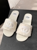 Pair Of Geometric Fashion Fluffy Slides