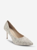 Pair Of Geometric Pattern Stiletto Pumps