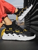 Pair Of Lace Up Knit Chunky Sneakers