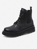 Pair of Lace Up PU Combat Boots