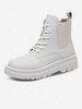 Pair of Lace Up PU Combat Boots