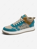 Paisley Floral Print High Top Board Shoes
