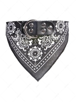 Paisley Pattern Dogs Collar Triangle Scarf