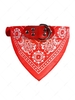 Paisley Pattern Dogs Collar Triangle Scarf