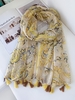Paisley Pattern Tassels Scarf