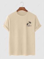 Palm Tree JUST FUNNY Graphic T-shirt 2xl Light coffee