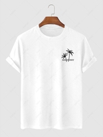 Palm Tree JUST FUNNY Graphic T-shirt 2xl White