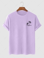 Palm Tree JUST FUNNY Graphic T-shirt Xl Light purple