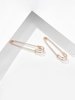 Paperclip Metal Hoop Earrings