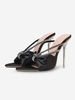 Party Rhinestones Detail Bow Design Heeled Sandals