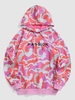 PASSION Embroidered Fleece Lining Camo Hoodie Xxl Light pink