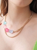 Pastel Hearts Layered Chain Necklace