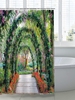Pastoral Scenery Pattern Waterproof Shower Curtain