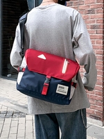 Patch Decor Buckle Crossbody Bag