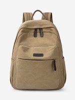 Patch Decor Canvas Backpack