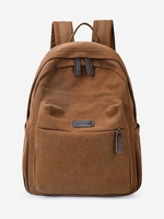 Patch Decor Canvas Backpack