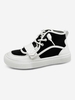 Patch Decor Hook and Loop High Top Skate Shoes