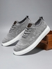 Patch Decor Knit Lace Up Shoes