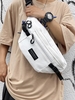 Patch Design Canvas Sling Bag