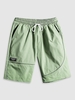 Patch Design Casual Shorts L Light green