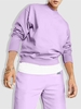 Patch Design Essentials Fleece Lined Jogger Sweatpants Set Purple