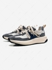 Patchwork Chunky Heel Breathable Clunky Sneakers