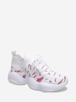 Patchwork Knit Detail Sports Shoes