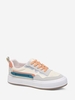 Patchwork Lace Up Front Skate Shoes