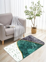 Patchwork Marble Print Floor Mat
