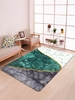 Patchwork Marble Print Floor Mat
