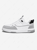 Patchwork Topstitching Patched Casual Skate Shoes