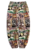 Patchworks Painting Printed Casual Pants 2xl