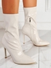 Patent Leather Pointed Toe Stiletto Heel Boots