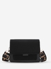 Pattered Straps Simple Style Crossbody Bag
